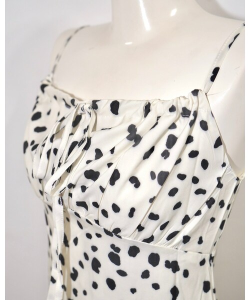 A.D.G(エーディージー)の「Dalmatian Cami-Onepiece (white)(ワンピース・レディース・ホワイト・FREE)」の5枚目の写真