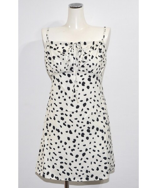 A.D.G(エーディージー)の「Dalmatian Cami-Onepiece (white)(ワンピース・レディース・ホワイト・FREE)」の6枚目の写真