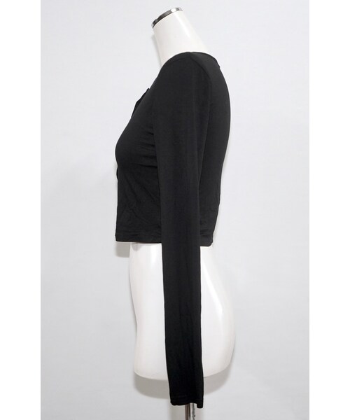 A.D.G(エーディージー)の「Compact Cutsew Cardigan (black)(カーディガン/ボレロ・レディース・ブラック・FREE)」の5枚目の写真