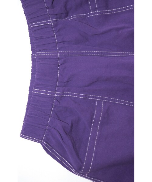 A.D.G(エーディージー)の「White Stitch A-Line Short Pants (purple)(デニムパンツ・レディース・パープル・FREE)」の7枚目の写真