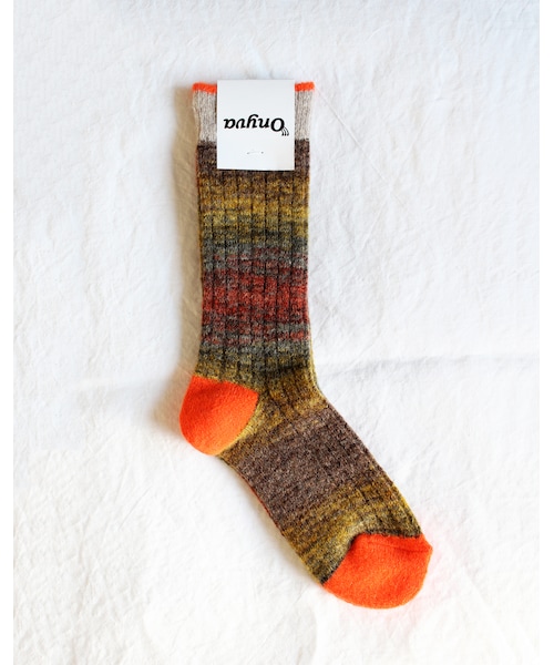 Onyva（オニヴァ）の「Onyva(オニヴァ) メランジウールソックス（ソックス/靴下・レディース・ピンク/オレンジ/ライラック・Free）」の3枚目の写真