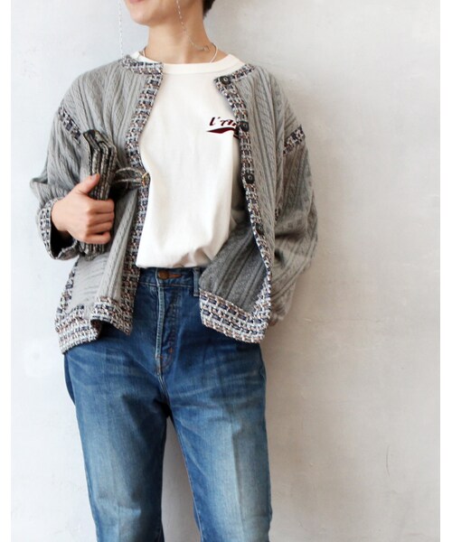 L'Ancre（アンカー）の「L'Ancre (アンカー）10archiveベースボールロンT（Tシャツ/カットソー・レディース・ブルー/レッド/グリーン/ブラック・Free）」の3枚目の写真