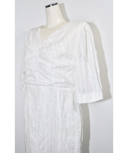 A.D.G（エーディージー）の「Lacy Cotton Mermaid Onepiece (white)（ワンピース・レディース・ホワイト・FREE）」の4枚目の写真