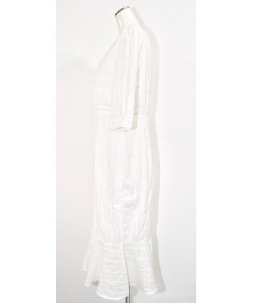 A.D.G（エーディージー）の「Lacy Cotton Mermaid Onepiece (white)（ワンピース・レディース・ホワイト・FREE）」の6枚目の写真