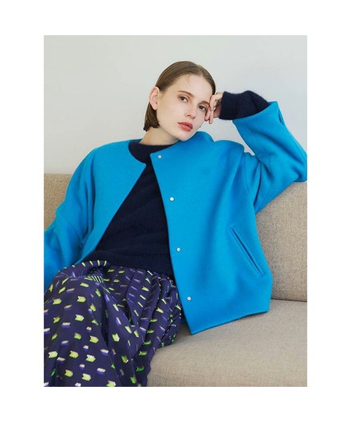 ELENDEEK クルーネックショートコート