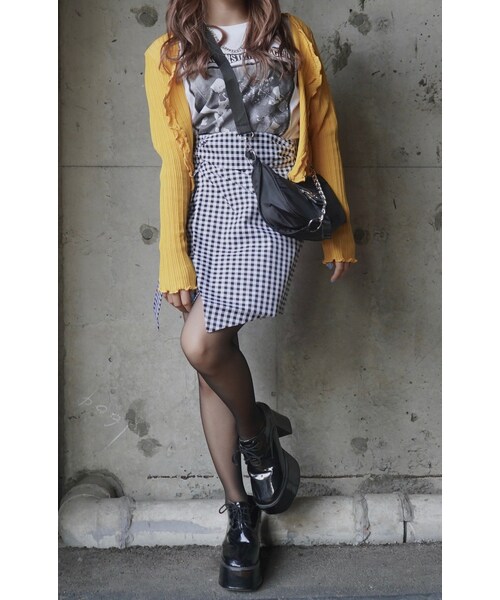 A.D.G（エーディージー）の「Mellow Rib Cardigan (yellow)（カーディガン/ボレロ・レディース・イエロー・FREE）」の5枚目の写真