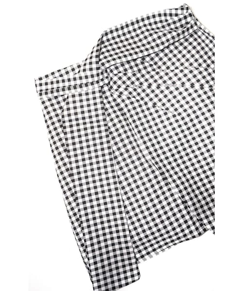 A.D.G（エーディージー）の「Gingham Check Irregular Mini Skirt（スカート・レディース・ホワイト・FREE）」の6枚目の写真