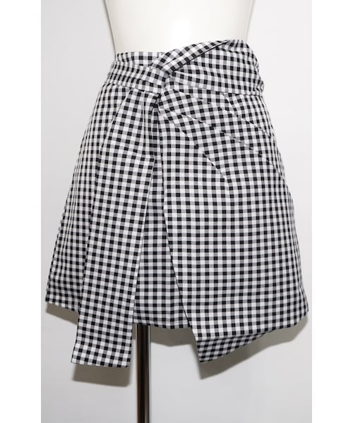 A.D.G（エーディージー）の「Gingham Check Irregular Mini Skirt（スカート・レディース・ホワイト・FREE）」の7枚目の写真