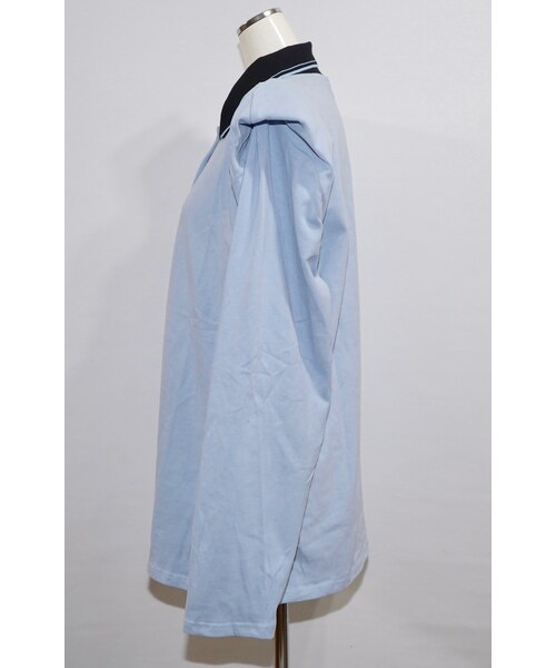 A.D.G(エーディージー)の「Point Shoulder Big Polo-shirts (sax blue)(ポロシャツ・レディース・ブルー・FREE)」の6枚目の写真