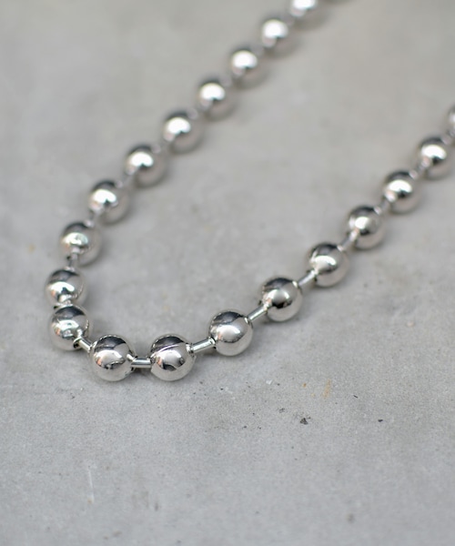 Marient（マリエント）の「Ball Chain Necklace #2（ネックレス・レディース・シルバー・FREE）」の3枚目の写真