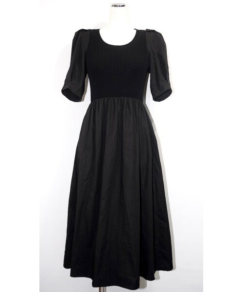 A.D.G（エーディージー）の「Switching Combi Puffsleeve Onepiece（ワンピース・レディース・ブラック・FREE）」の6枚目の写真