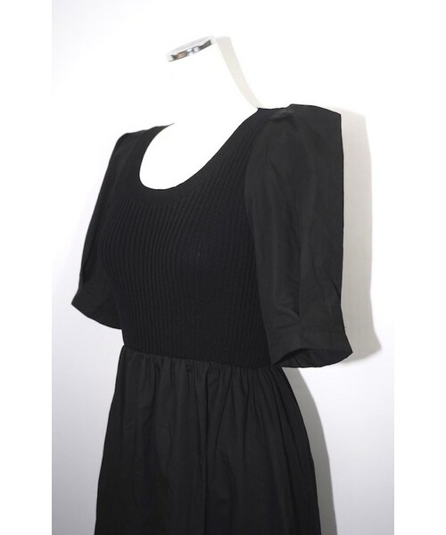 A.D.G（エーディージー）の「Switching Combi Puffsleeve Onepiece（ワンピース・レディース・ブラック・FREE）」の7枚目の写真