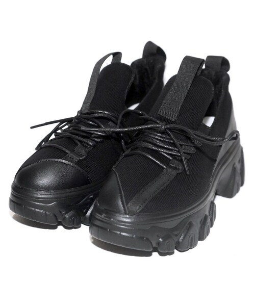 A.D.G（エーディージー）の「Chunky Heel Platform Sneakers (black)（スニーカー・レディース・ブラック・FREE）」の8枚目の写真