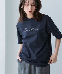 nissen | 綿タッチ多機能ロゴプリントTシャツ（吸汗速乾・UVカット・抗菌防臭・形態安定）＜大きいサイズ有＞(Tシャツ/カットソー)