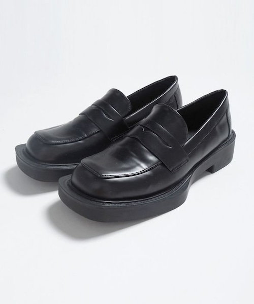 Crisp（クリスプ）の「プラットフォームローファー[c3R3107b]（ローファー・レディース・ブラック・23.5/24.0）」の2枚目の写真