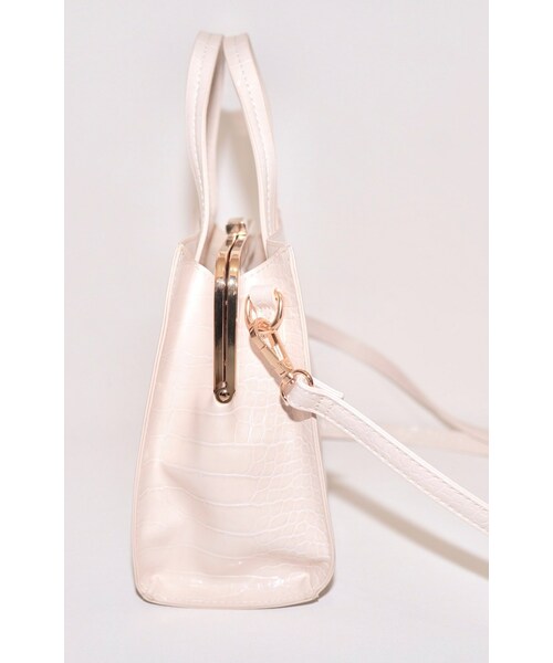 A.D.G（エーディージー）の「Crocodile Touch Square Shoulder Bag  (white)（ショルダーバッグ・レディース・ホワイト・FREE）」の8枚目の写真