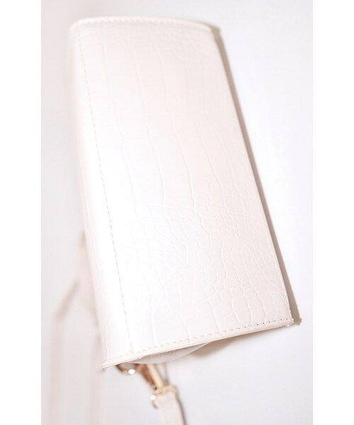 A.D.G（エーディージー）の「Crocodile Touch Square Shoulder Bag  (white)（ショルダーバッグ・レディース・ホワイト・FREE）」の10枚目の写真