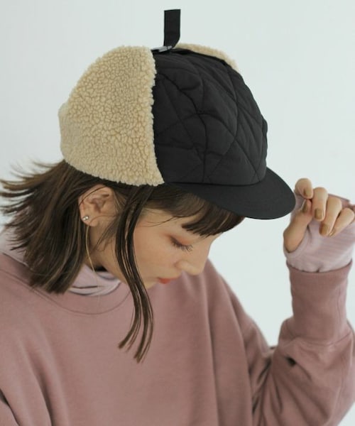 Crisp（クリスプ）の「フライトキャップ[c3wg3104]（キャップ・レディース・ブラック/カーキ・FREE）」の2枚目の写真