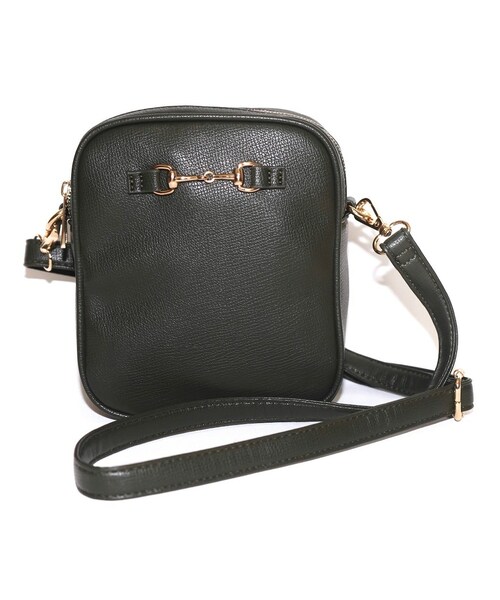 A.D.G（エーディージー）の「Bit Leather Shoulder Bag (green)（ショルダーバッグ・レディース・グリーン・FREE）」の3枚目の写真