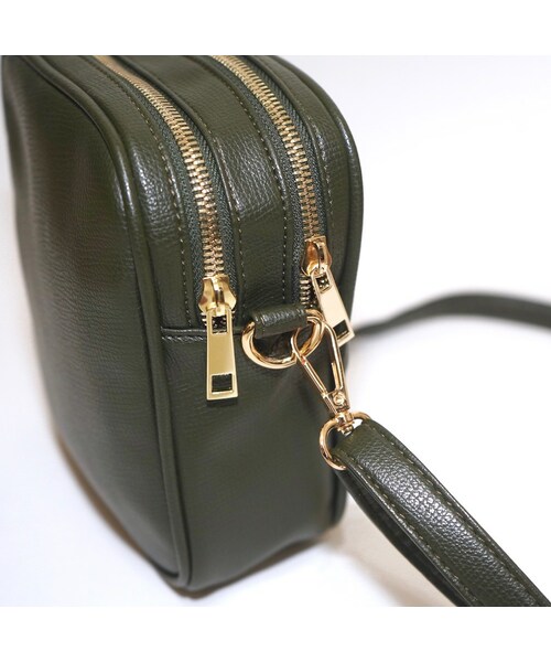 A.D.G（エーディージー）の「Bit Leather Shoulder Bag (green)（ショルダーバッグ・レディース・グリーン・FREE）」の7枚目の写真