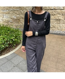 copine | リブカットソー(ブラック)(Tシャツ/カットソー)
