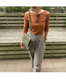 copine | リブカットソー(ブラック)(Tシャツ/カットソー)