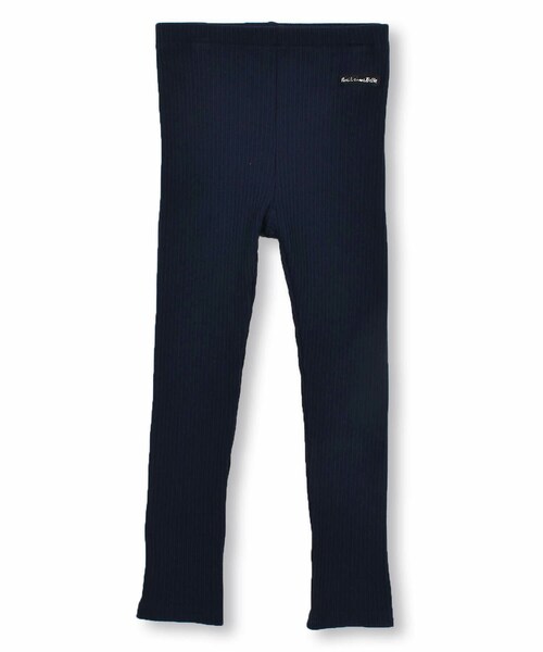 Noeil aime BeBe(ノイユエイムベベ)の「テレコ ネーム 付 レギンス (80~130cm)(レギンス/スパッツ・キッズ・グレー/ブルー・S)」の1枚目の写真