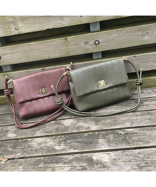 copine(コピン)の「キルティングショルダーバッグ(2color)(ショルダーバッグ・レディース・ブラウン/カーキ・ワンサイズ)」の1枚目の写真