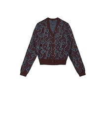 JNBY | Oriental Floral-jacquard V-neck Cotton-blend Cardigan(カーディガン/ボレロ)