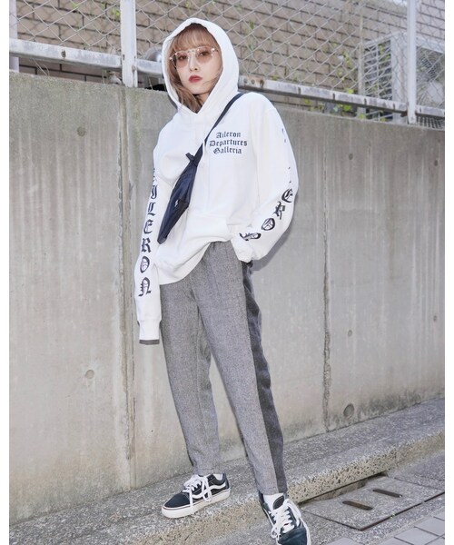 A.D.G(エーディージー)の「Side Line Herringbone Pants (grey)(その他パンツ・レディース・グレー・FREE)」の2枚目の写真