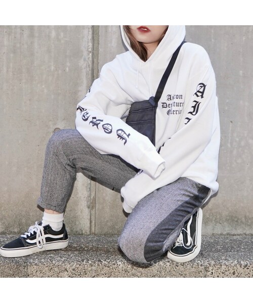 A.D.G(エーディージー)の「Side Line Herringbone Pants (grey)(その他パンツ・レディース・グレー・FREE)」の3枚目の写真