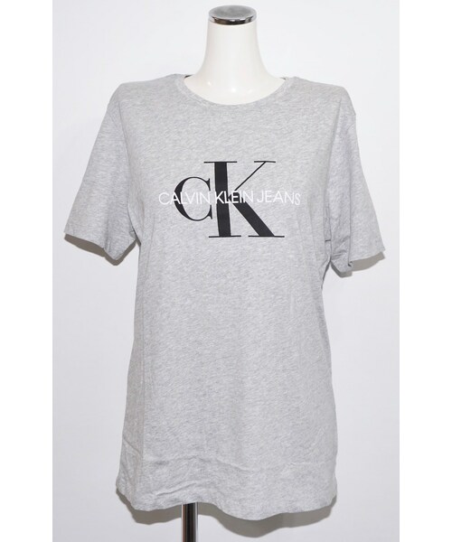 A.D.G(エーディージー)の「"CALVIN KLEIN" Basic Logo Tee (grey)(Tシャツ/カットソー・レディース・グレー・FREE)」の6枚目の写真