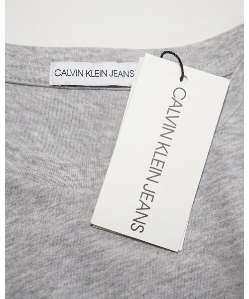 A.D.G(エーディージー)の「"CALVIN KLEIN" Basic Logo Tee (grey)(Tシャツ/カットソー・レディース・グレー・FREE)」の7枚目の写真