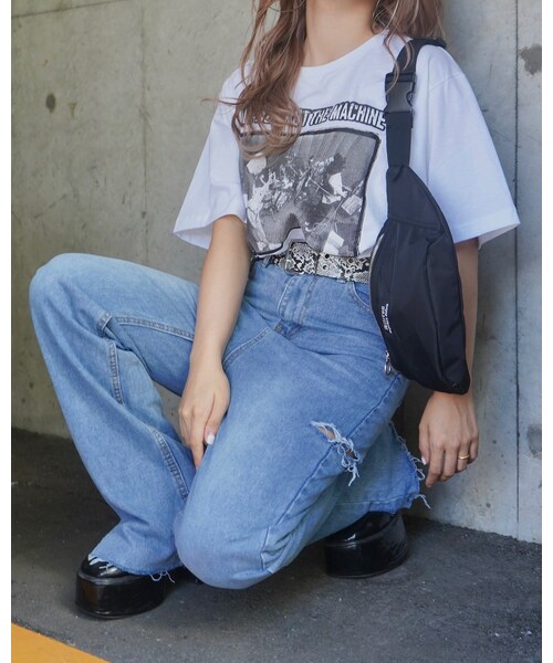 A.D.G(エーディージー)の「"Rage Against the Machine" PHOTO BIG TEE (white)(Tシャツ/カットソー・レディース・ホワイト・FREE)」の1枚目の写真