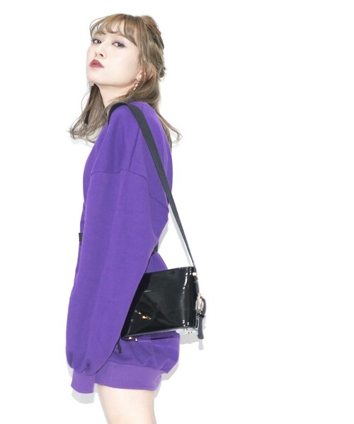 A.D.G（エーディージー）の「Leather-touch Highwaist Belt (black)（ベルト・レディース・ブラック・FREE）」の2枚目の写真