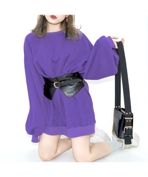 A.D.G（エーディージー）の「Leather-touch Highwaist Belt (black)（ベルト・レディース・ブラック・FREE）」の3枚目の写真