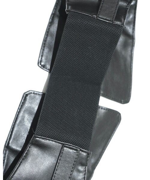 A.D.G（エーディージー）の「Leather-touch Highwaist Belt (black)（ベルト・レディース・ブラック・FREE）」の5枚目の写真