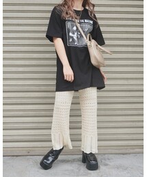 "Rage Against the Machine" PHOTO BIG TEE (black)