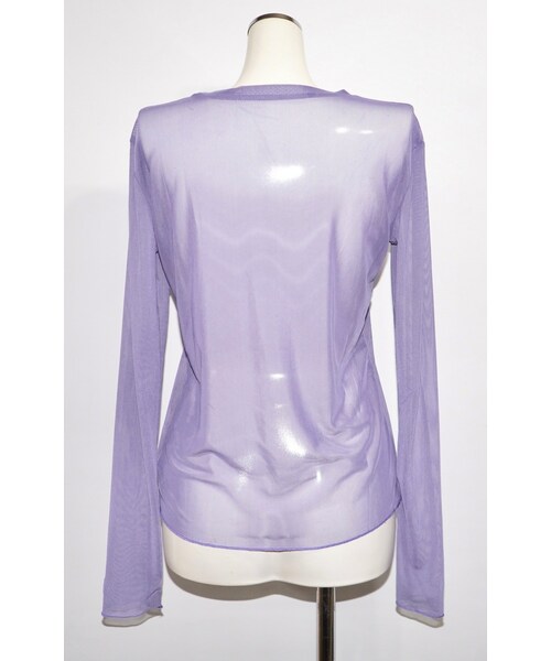 A.D.G(エーディージー)の「See-through L/S Inner Tops (light purple)(Tシャツ/カットソー・レディース・パープル・FREE)」の6枚目の写真