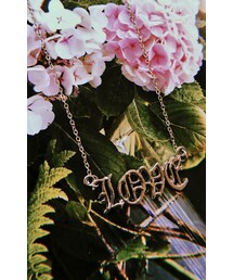 A.D.G | "LOVE" Old English Necklace (silver)(ネックレス)