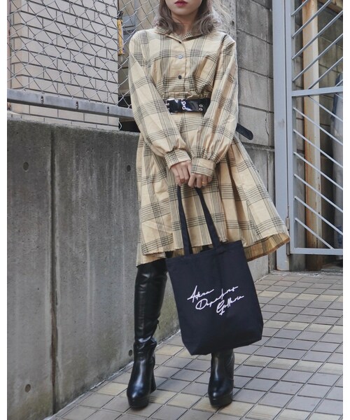 A.D.G（エーディージー）の「ADG SCRIBBLE LOGO TOTE BAG（トートバッグ・レディース・ブラック・FREE）」の4枚目の写真