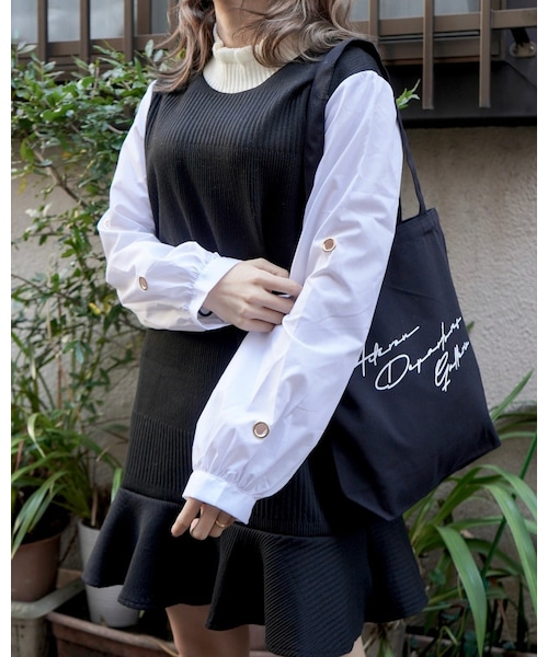 A.D.G（エーディージー）の「ADG SCRIBBLE LOGO TOTE BAG（トートバッグ・レディース・ブラック・FREE）」の5枚目の写真