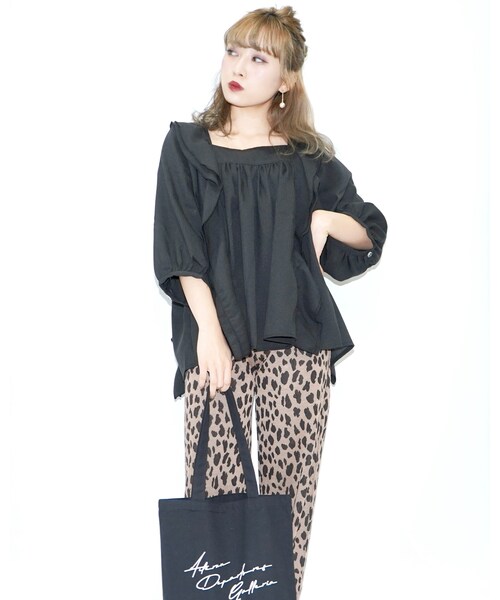 A.D.G（エーディージー）の「ADG SCRIBBLE LOGO TOTE BAG（トートバッグ・レディース・ブラック・FREE）」の7枚目の写真