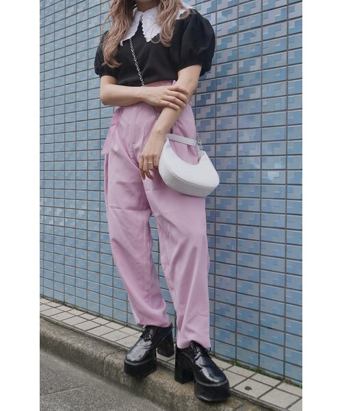 A.D.G（エーディージー）の「2way Crocodile Touch Half-moon Bag (white)（ハンドバッグ・レディース・ホワイト・FREE）」の3枚目の写真