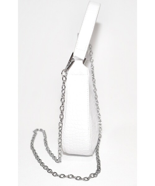 A.D.G（エーディージー）の「2way Crocodile Touch Half-moon Bag (white)（ハンドバッグ・レディース・ホワイト・FREE）」の7枚目の写真