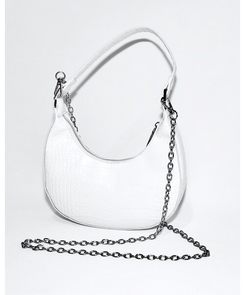 A.D.G（エーディージー）の「2way Crocodile Touch Half-moon Bag (white)（ハンドバッグ・レディース・ホワイト・FREE）」の12枚目の写真