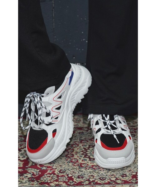 A.D.G(エーディージー)の「Volume Sole Dad Sneaker(スニーカー・レディース・ホワイト・FREE)」の1枚目の写真