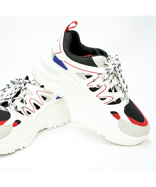 A.D.G(エーディージー)の「Volume Sole Dad Sneaker(スニーカー・レディース・ホワイト・FREE)」の10枚目の写真