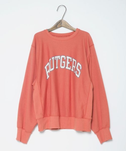 Crisp（クリスプ）の「"RUTGERS"オーバースウェット[c1R3144]（スウェット・レディース・グリーン/アイボリー/オレンジ・FREE）」の6枚目の写真