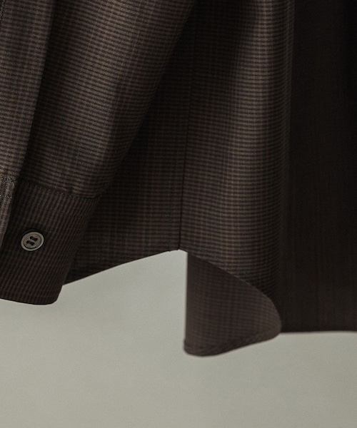 LIDNM（リドム）の「Super130s VINTAGE CHECK SHIRT（シャツ/ブラウス・メンズ・ブラウン/グリーン・S/M/L）」の14枚目の写真